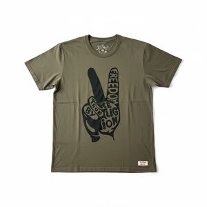 True religion olive freedom graphic t-shirt
